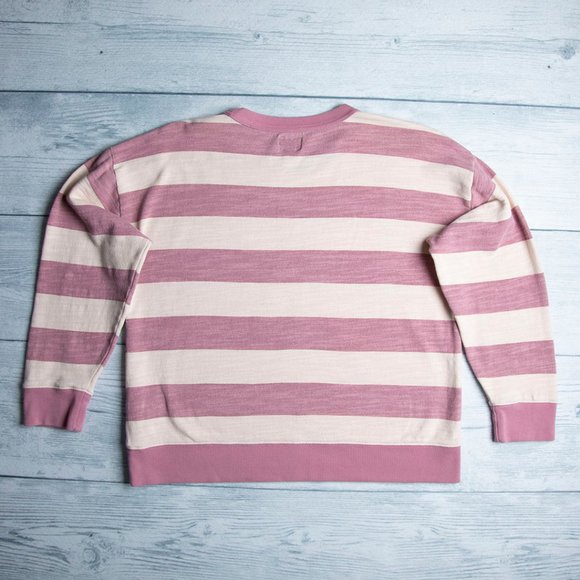 J. Crew Women's Cotton Terry Crewneck Pullover Size Medium - Picture 4 of 6